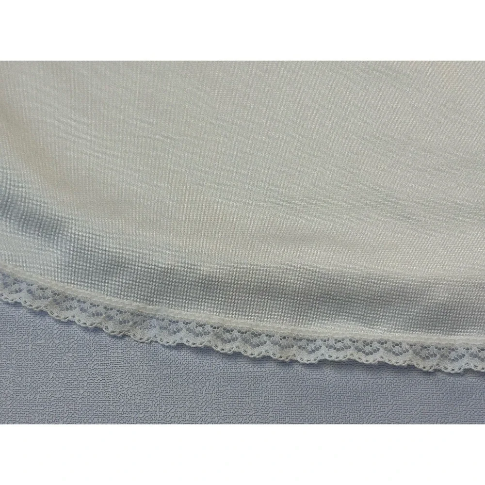 VTG Vanity‎ Fair Cream Silky Half Slip 2XL Lace Lingerie Classic  Romantic